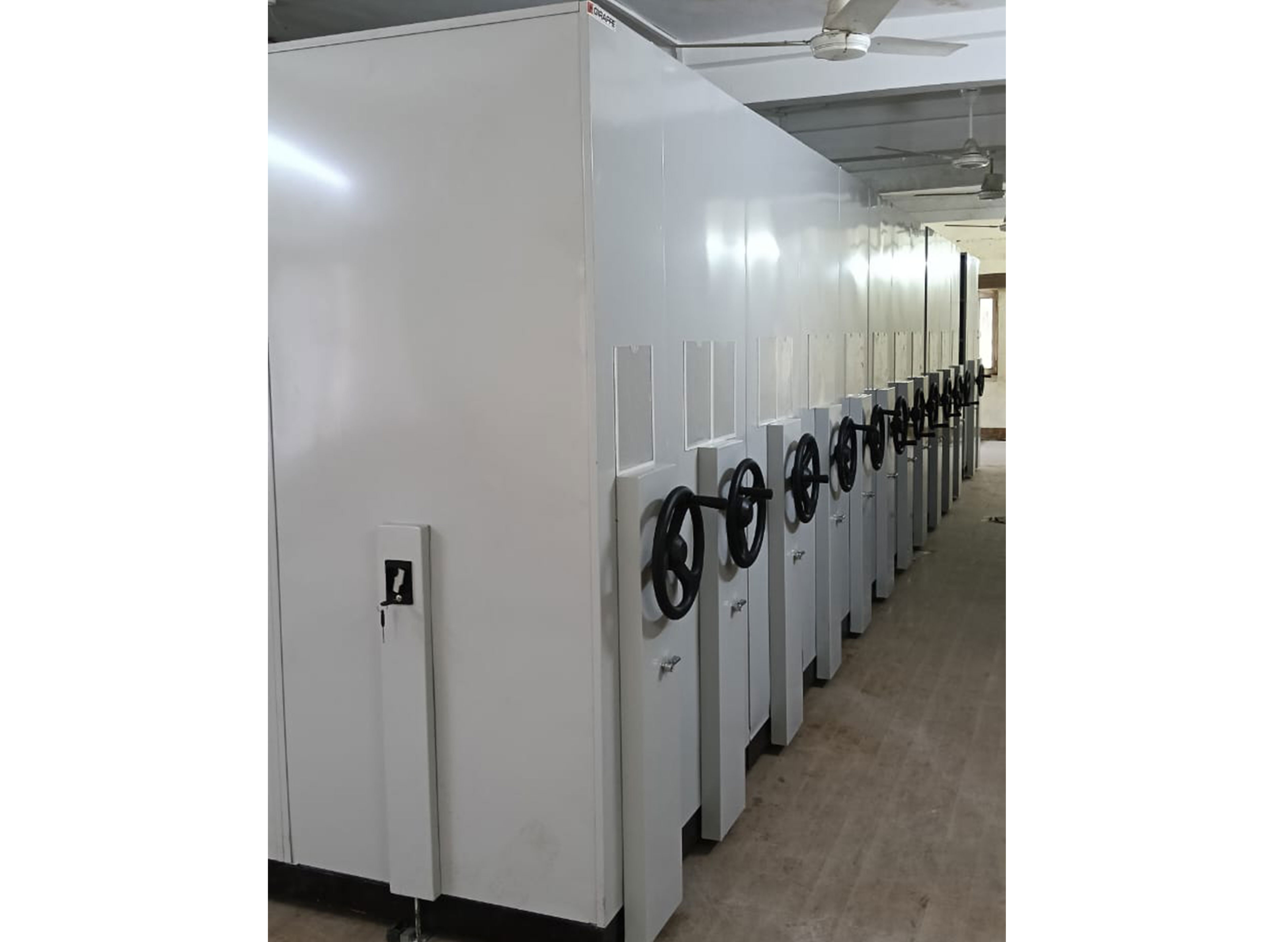 Mobile Compactor Storage System - Manual Drive Mobile Compactor Storage System - Manual Drive
